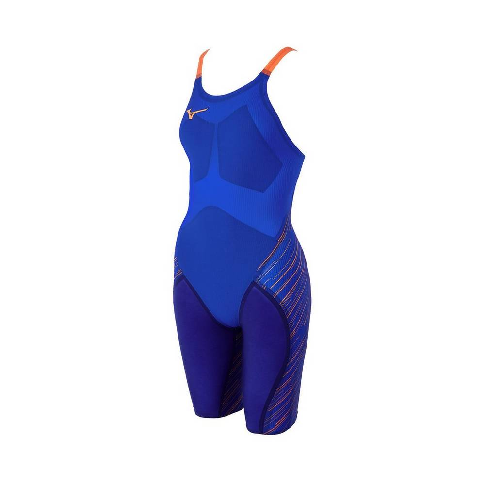 Mizuno Women's GX-Sonic III MR Jammer Swimsuit Royal/Orange (570004-HYL)